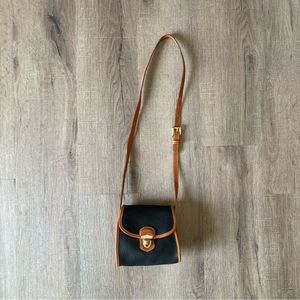 Dooney & Bourke Black and Tan Crossbody Bag